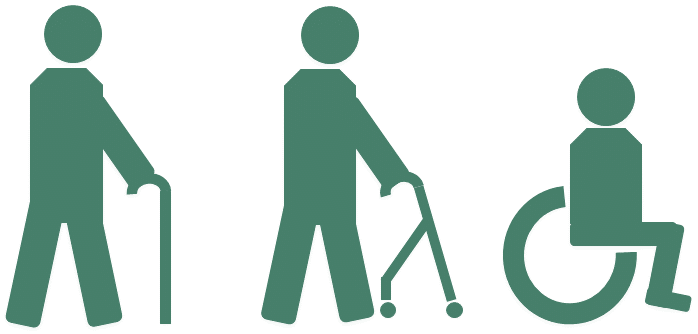 Pictogramm für Website barrierefrei behindertengerecht